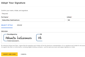 電子署名 Docusign の使い方 柏村用 マレーシアに住もう